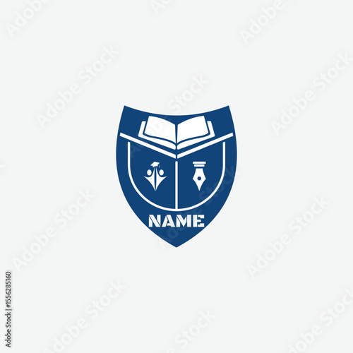 3522 educational logo school college university learning institute book academy organization