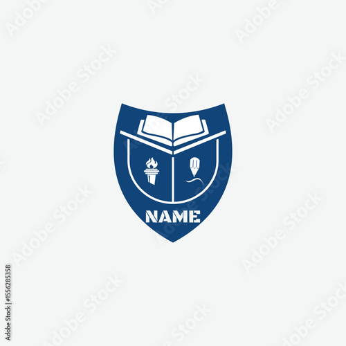 3526 educational logo school college university learning institute book academy organization