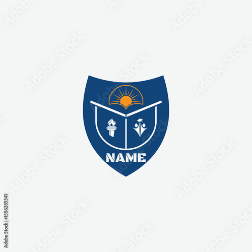 3530 educational logo school college university learning institute book academy organization