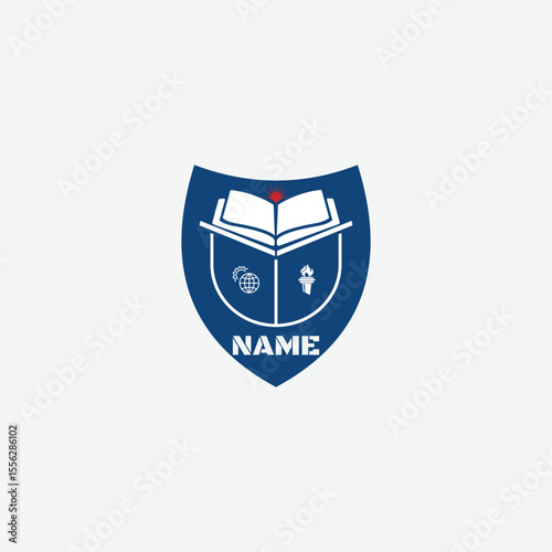 3540 educational logo school college university learning institute book academy organization [Converted]