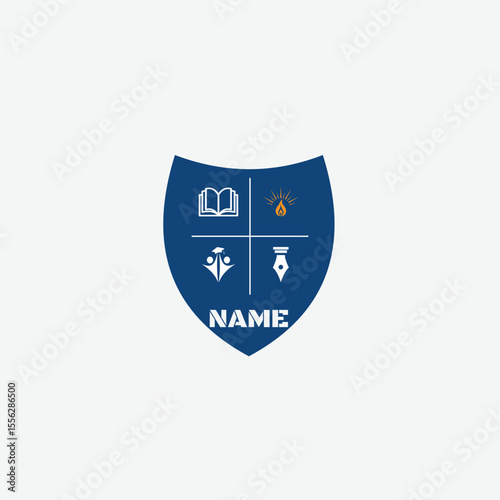 3546 educational logo school college university learning institute book academy organization