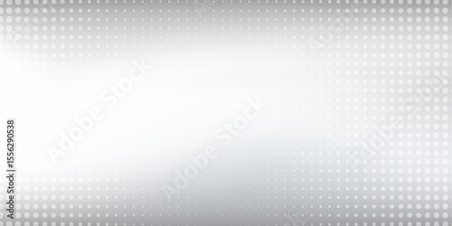 Dot mesh silver foil background with metal mirror texture. Chrome gradient surface with light gloss modern abstract art simple