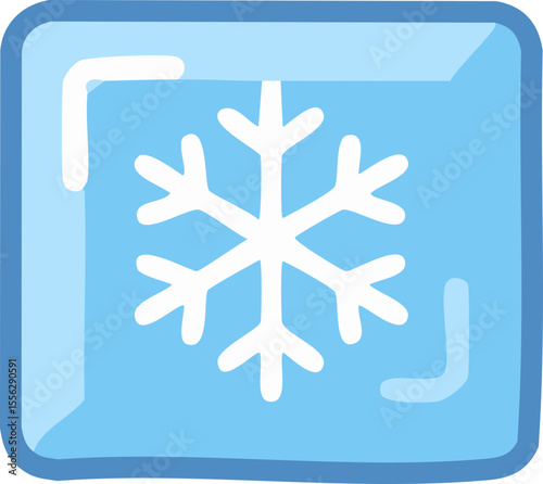 Symbole simple d’application de froid
