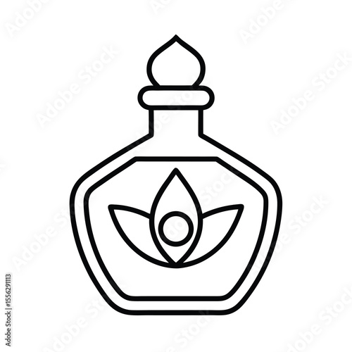 aromatherapy oil icon line art 