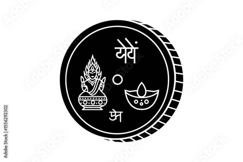 Detailed feet with anklets and scattered grains art silhouette