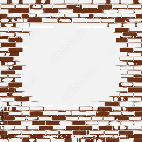Brick wall texture, masonry background, vintage urban surface, grunge brickwork pattern, exterior facade illustration