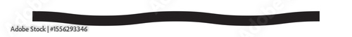 Single wavy black line with smoothed upward and downward curves forming a continuous undulating stroke.