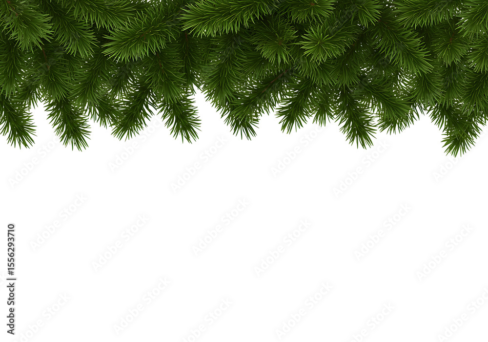 Obraz premium christmas background with branches