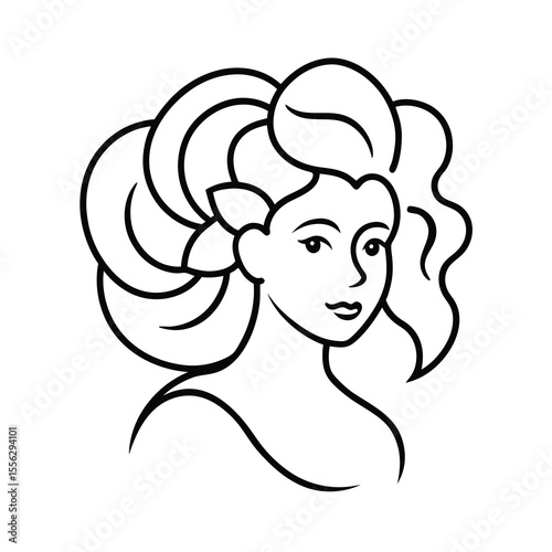 girl with long hair