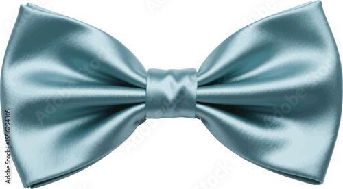 Elegant Blue Silk Bow Tie for Special Occasions bow tie isolated on white Illustrator Artwork