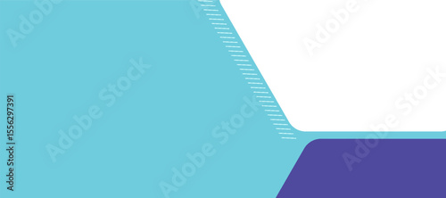 Business conferece banner vector, horizontal background template with layout text and empty space for photo, vector illustration