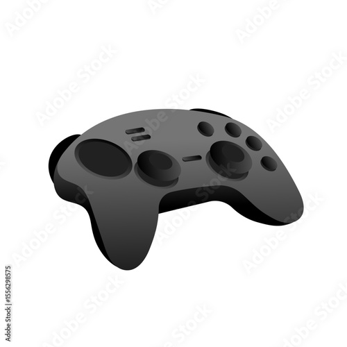 Gaming Controller: A sleek, modern gaming controller, with ergonomic design and intuitive button layout, rests. Illustrating the forefront of gaming technology and digital 