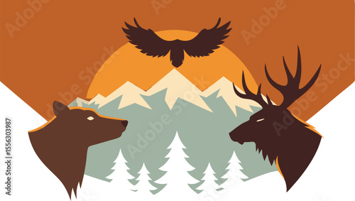 flat-design-wildlife-icon-set-with-bear--moose--ea (1)_processed.eps