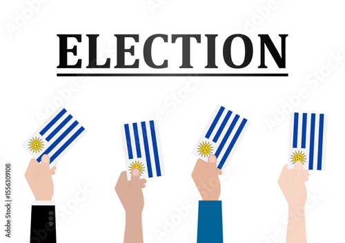 Election in Uruguay. Election Concept. Vector Illustration.