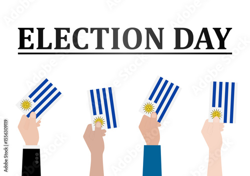 Election in Uruguay. Election Concept. Vector Illustration.