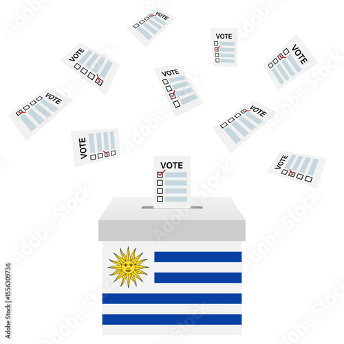 Election in Uruguay. Election Concept. Vector Illustration.