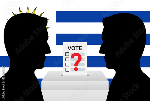 Election in Uruguay. Election Concept. Vector Illustration.