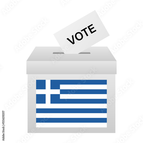 Election in Greece. Election Concept. Vector Illustration.