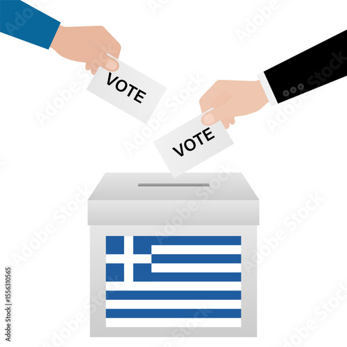 Election in Greece. Election Concept. Vector Illustration.