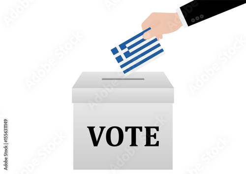 Election in Greece. Election Concept. Vector Illustration.