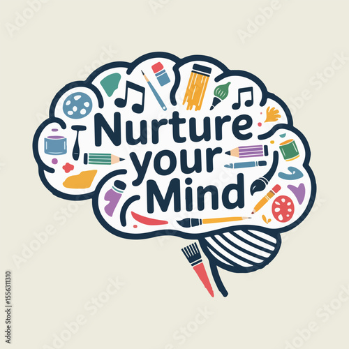 Creative vector design for National Day of Arts in Care Homes featuring abstract emotions, artistic hands, cognitive stimulation, and diverse art styles showing joy, care, and healing through art