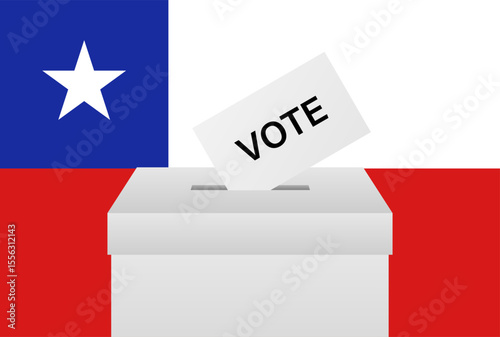 Election in Chile. Election Concept. Vector Illustration.