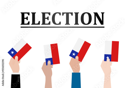 Election in Chile. Election Concept. Vector Illustration.