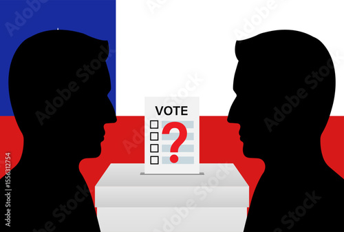 Election in Chile. Election Concept. Vector Illustration.