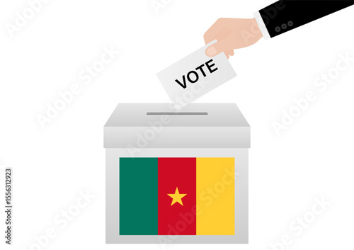 Election in Cameroon. Election Concept. Vector Illustration.