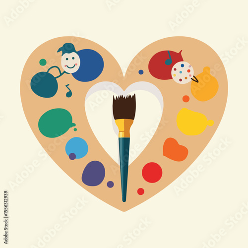 Creative vector design for National Day of Arts in Care Homes featuring abstract emotions, artistic hands, cognitive stimulation, and diverse art styles showing joy, care, and healing through art