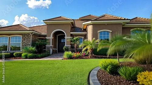 Luxury Mediterranean House Exterior in Florida