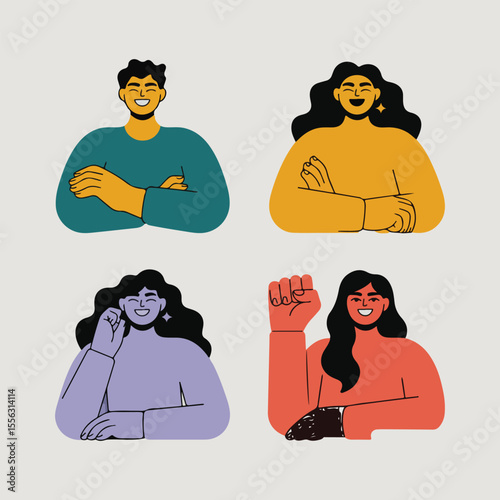 Unique National Singles Day vector art set featuring empowerment symbols, solo travel icons, digital stickers, seamless patterns, infographic elements, and expressive character avatars.