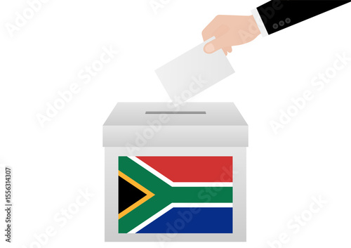 Election in South Africa. Election Concept. Vector Illustration.
