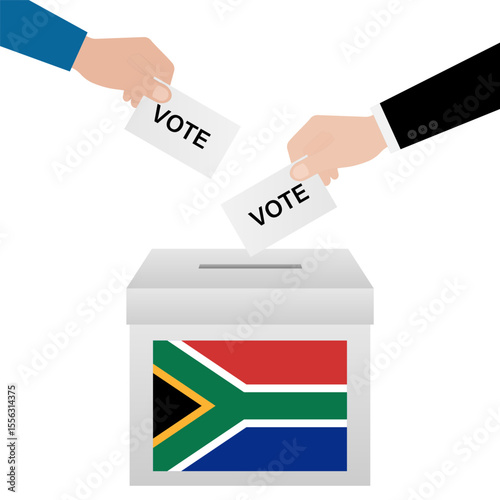 Election in South Africa. Election Concept. Vector Illustration.