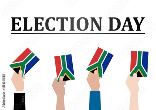 Election in South Africa. Election Concept. Vector Illustration.