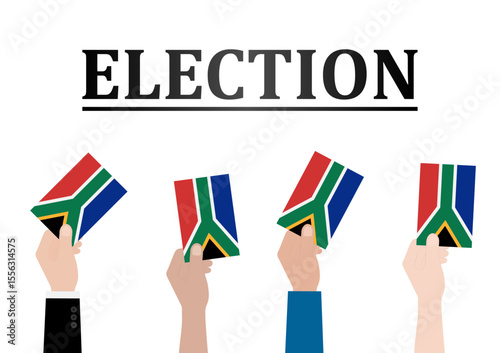 Election in South Africa. Election Concept. Vector Illustration.