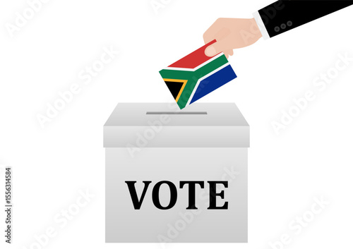 Election in South Africa. Election Concept. Vector Illustration.