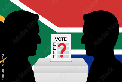 Election in South Africa. Election Concept. Vector Illustration.