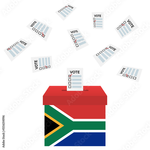 Election in South Africa. Election Concept. Vector Illustration.