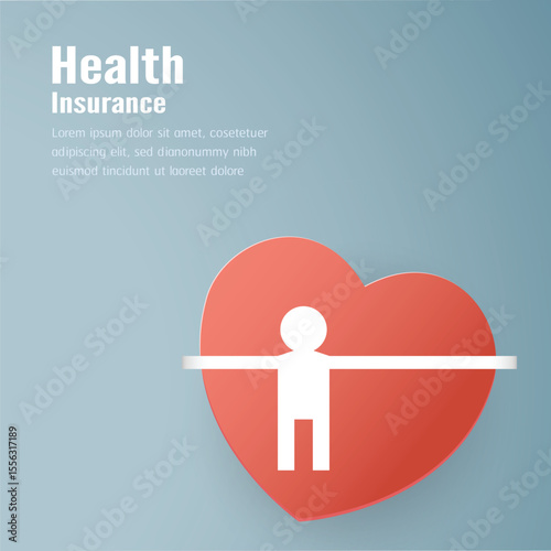 family health care and insurance concept