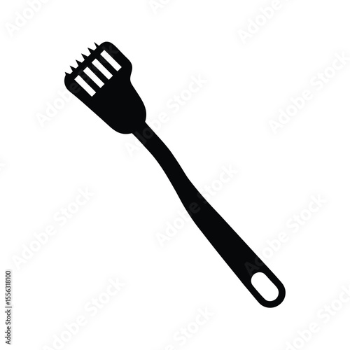 Black Silhouette of a Hair Removal Tool simple
