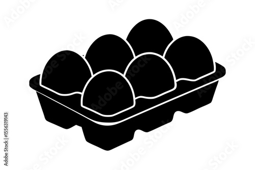 black and white eggs