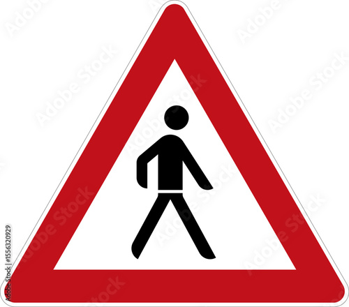 Fußgänger – Aufstellung rechts – StVo DE, Vektor (SVG)