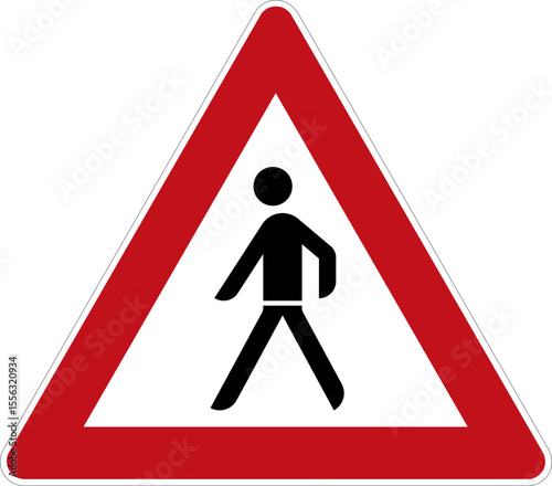 Fußgänger – Aufstellung rechts– StVo DE, Vektor (SVG)