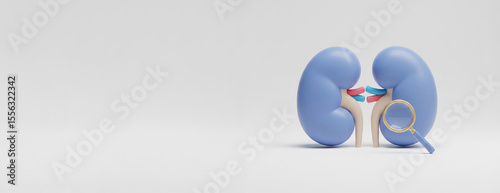 3D Model of Human Kidneys with Arterial System – Perfect for Healthcare, Medical Presentations, or Kidney Awareness.