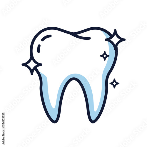 tooth icon on white