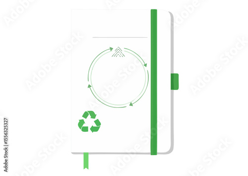 Eco-friendly reusable notebook with refillable pages for sustainable writing
