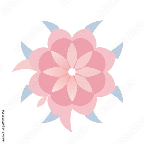 13. A gentle, floral mandala with dreamy, translucent hues, appearing as a harmonious bloom floating in a serene, light-filled space.
