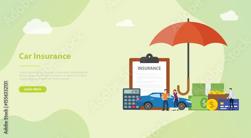 Car insurance concept