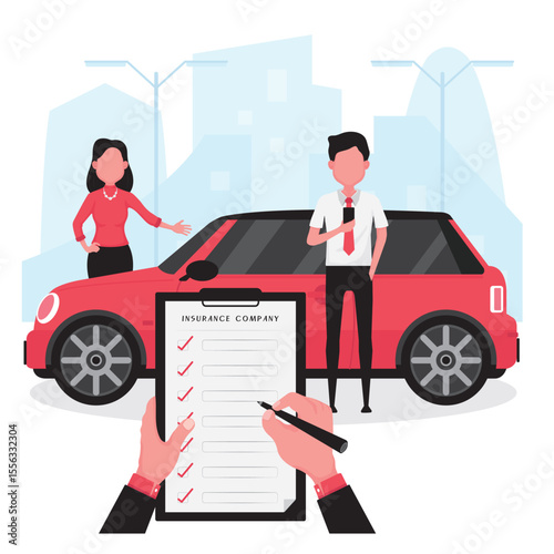 Car insurance concept